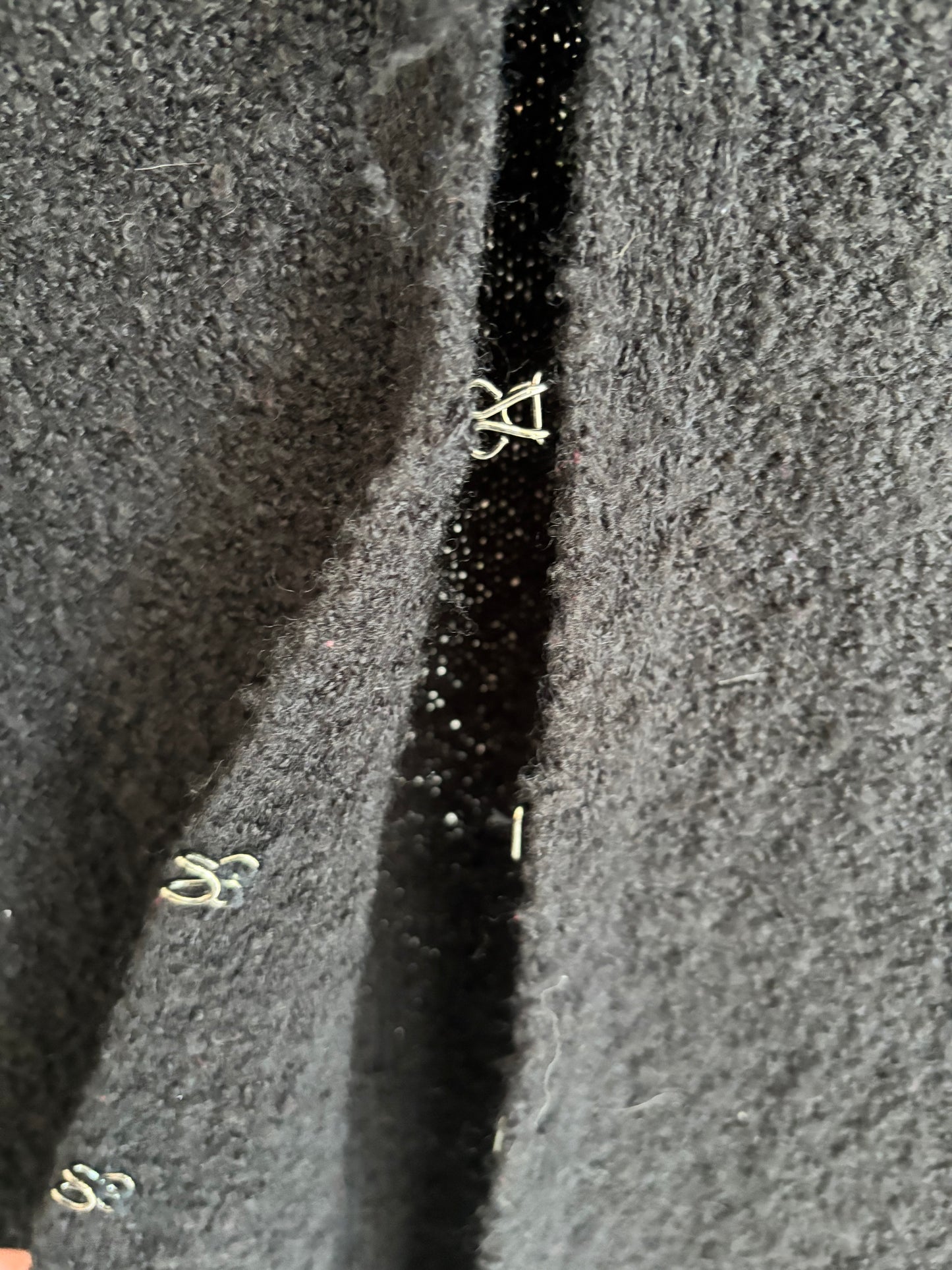 Black Knit Fringe Trim Cardi Size M