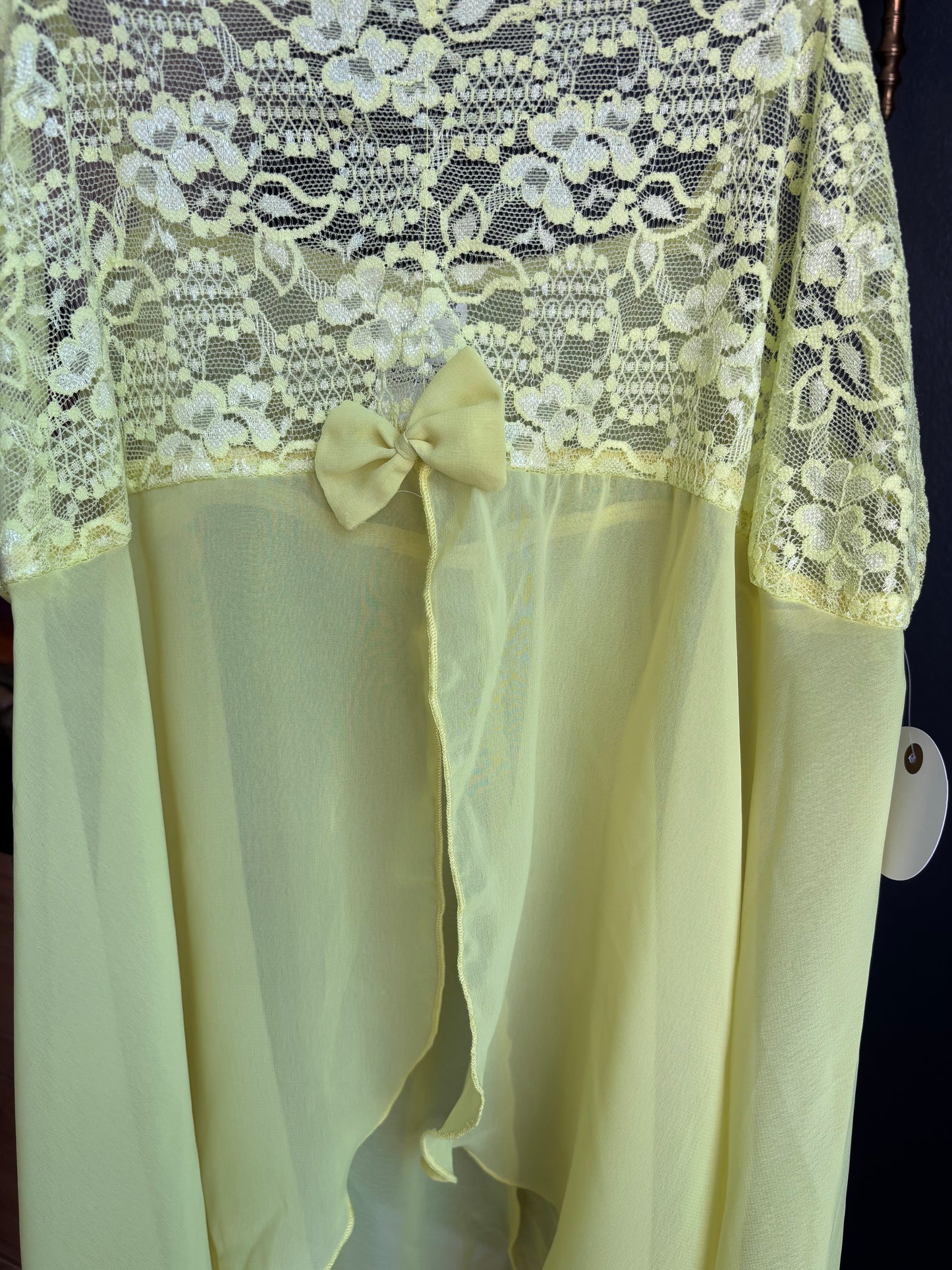 Yellow Open Front Babydoll Size XL