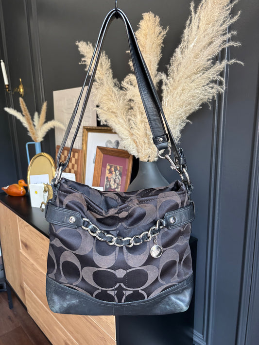 Y2K Coach Signature Crossbody Shoulder Bag