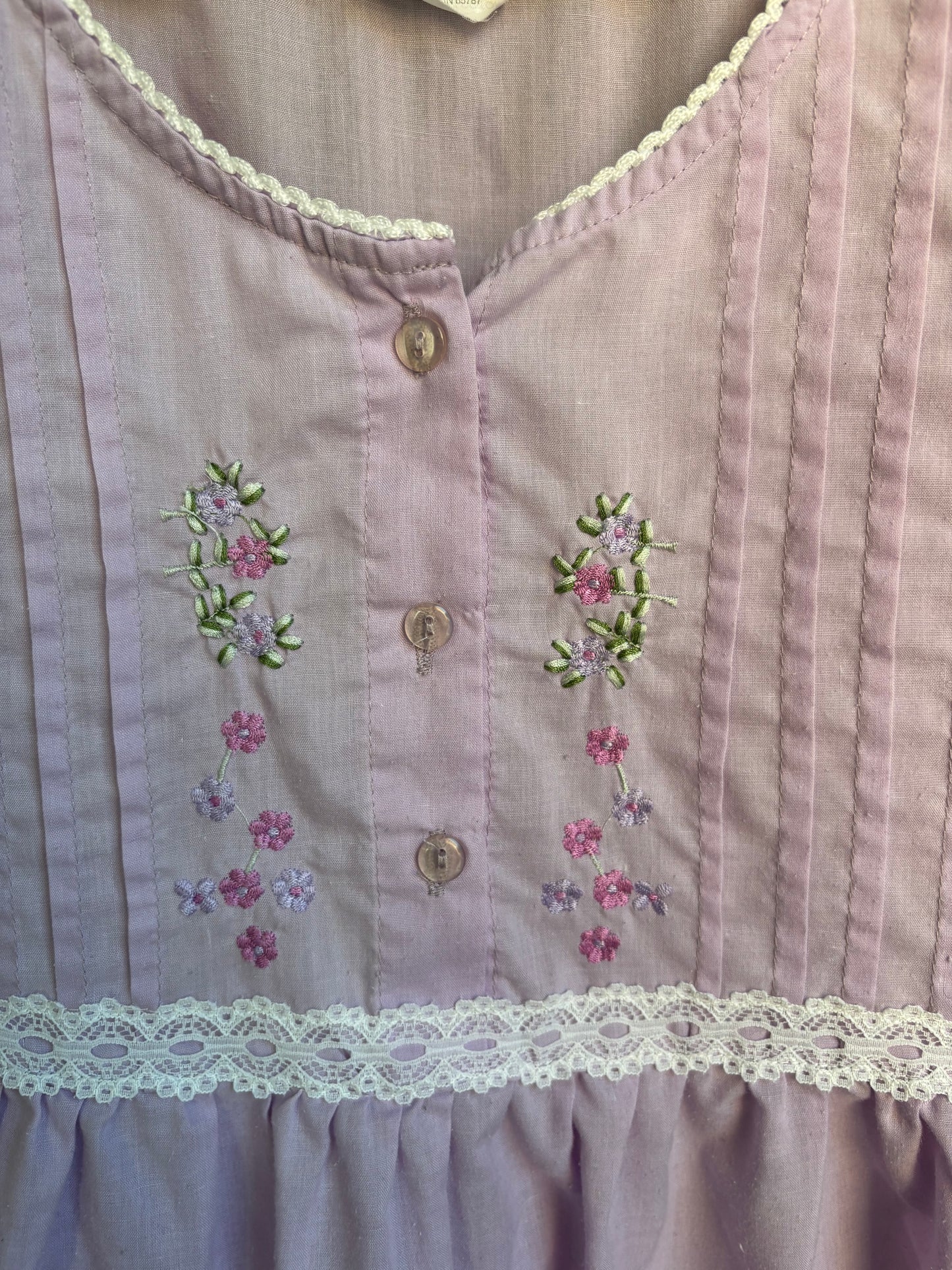 Vintage Purple Babydoll Nightgown Size S