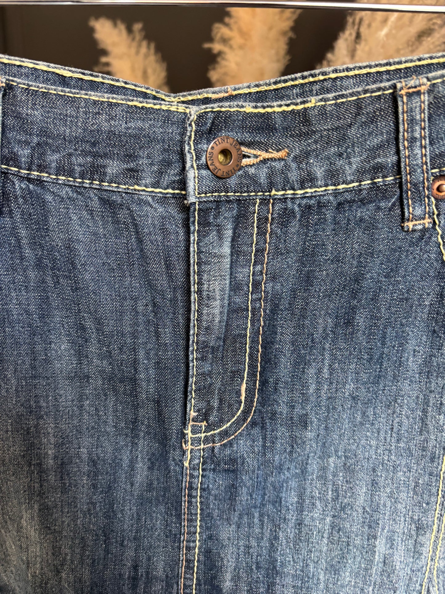 Y2K Fit & Flare Denim Skirt Size 10