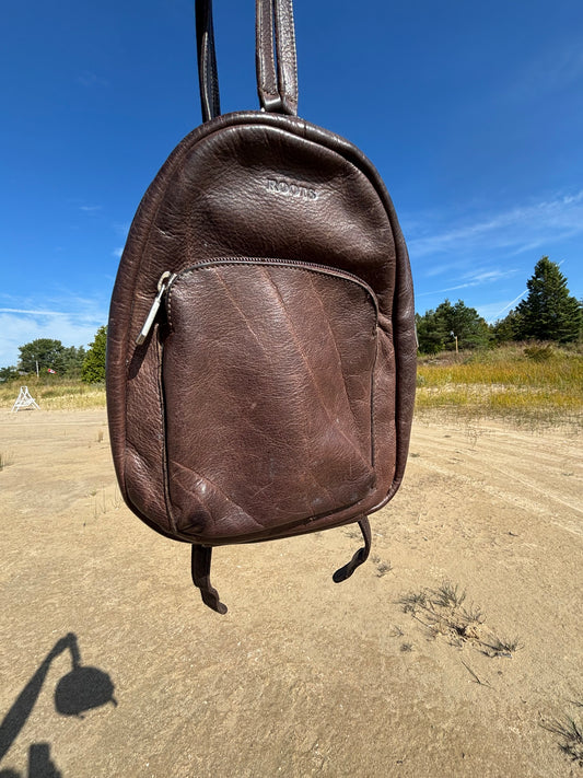 90s Roots Genuine Leather Mini Backpack