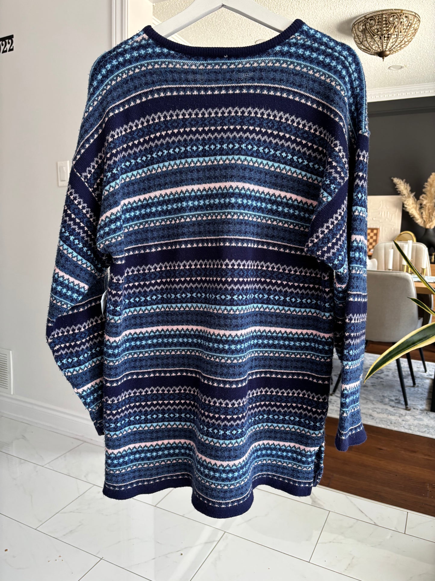 Vintage Striped Knit Sweater Size L