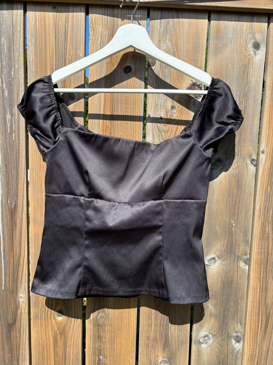 00s Le Chateau Satin Top Size 9/10