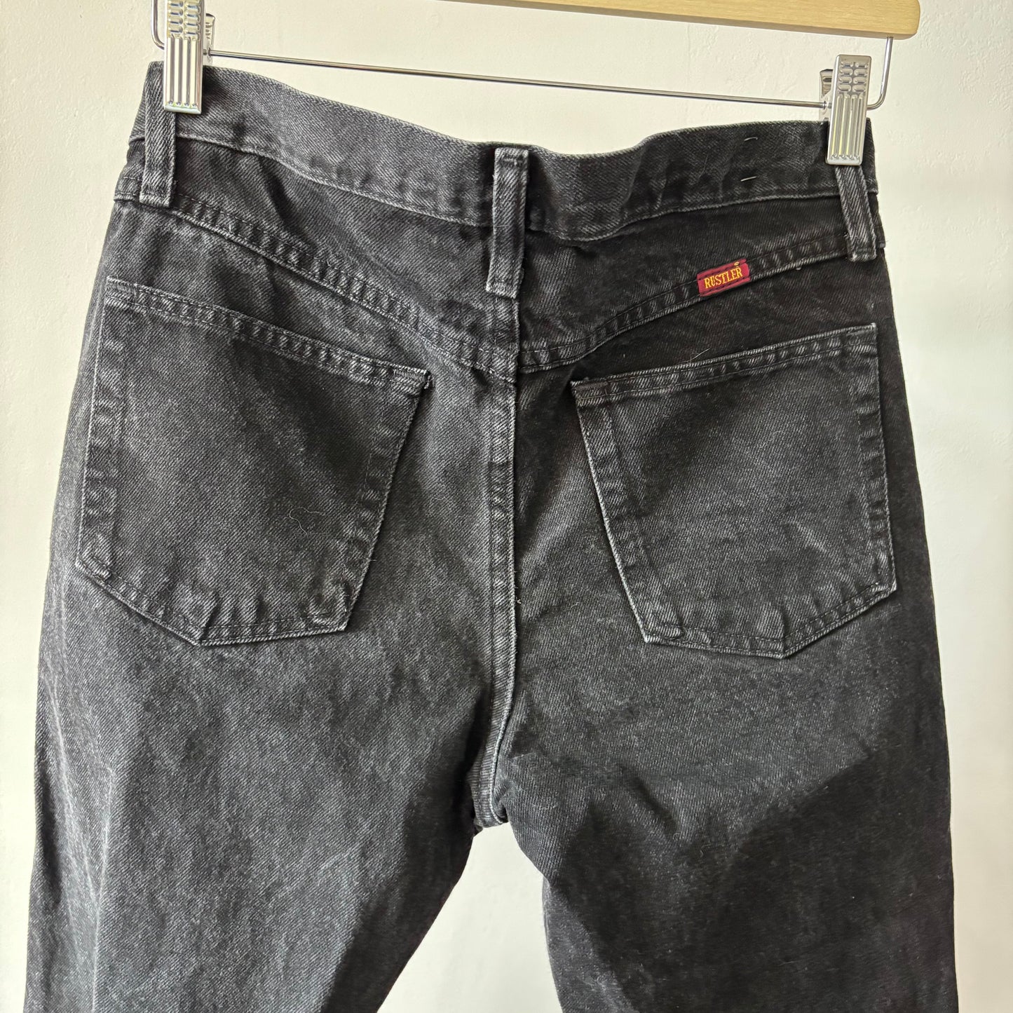 Black Vintage Rustler Jeans