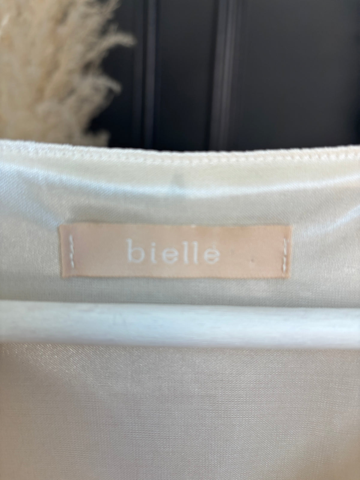 Cream Flutter Sleeve Top Size M
