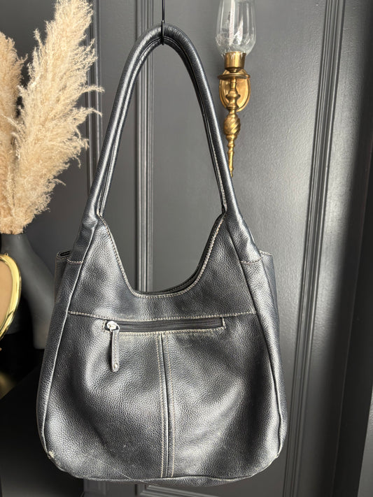 Black Leather Naturalizer Shoulder Bag