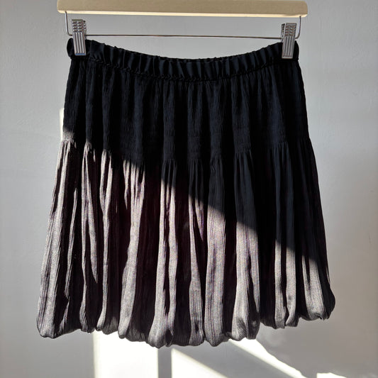 Black Vintage Bubble Skirt