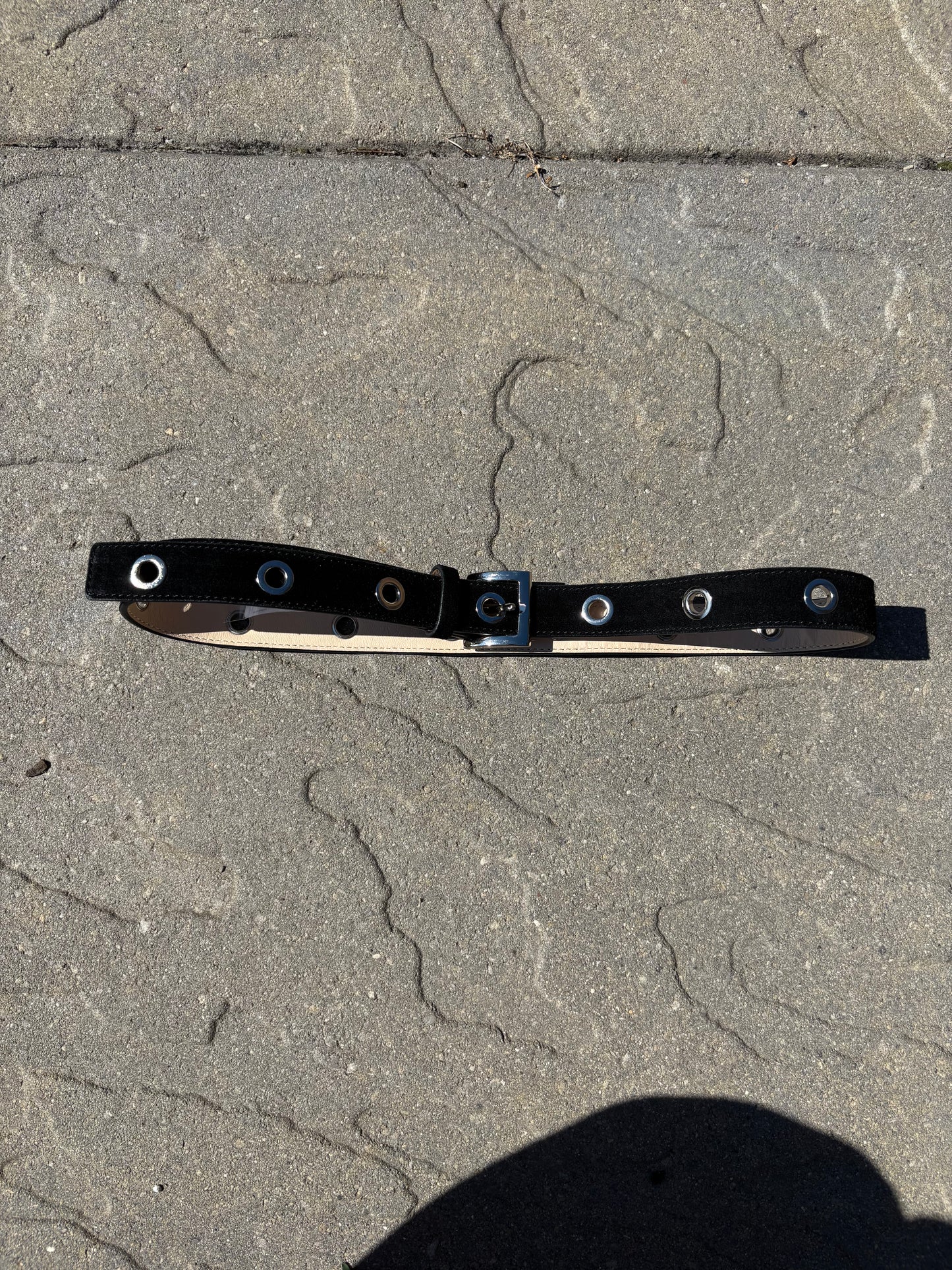 Nine West Silver Ring Belt