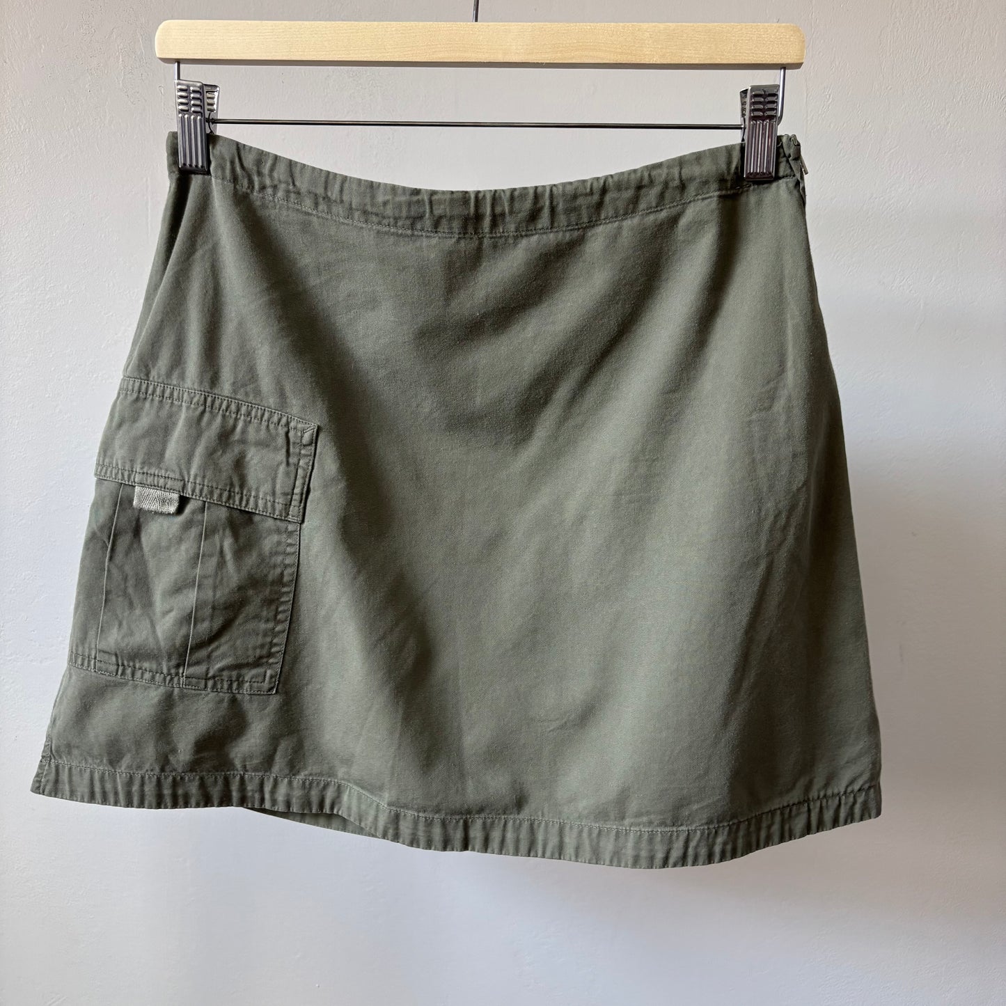 Green Twik Cargo Style Skirt