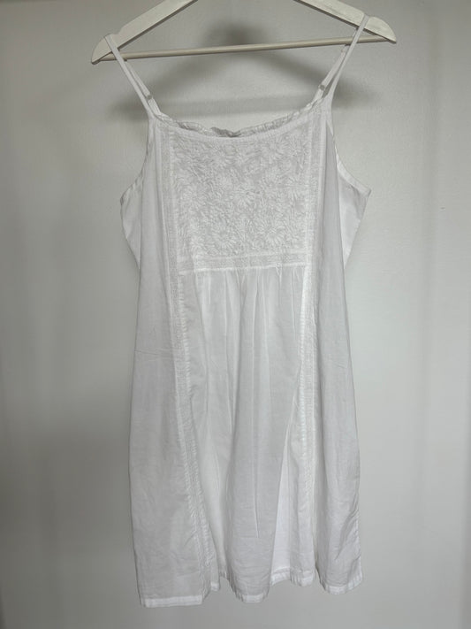 White Cotton Dress Size S