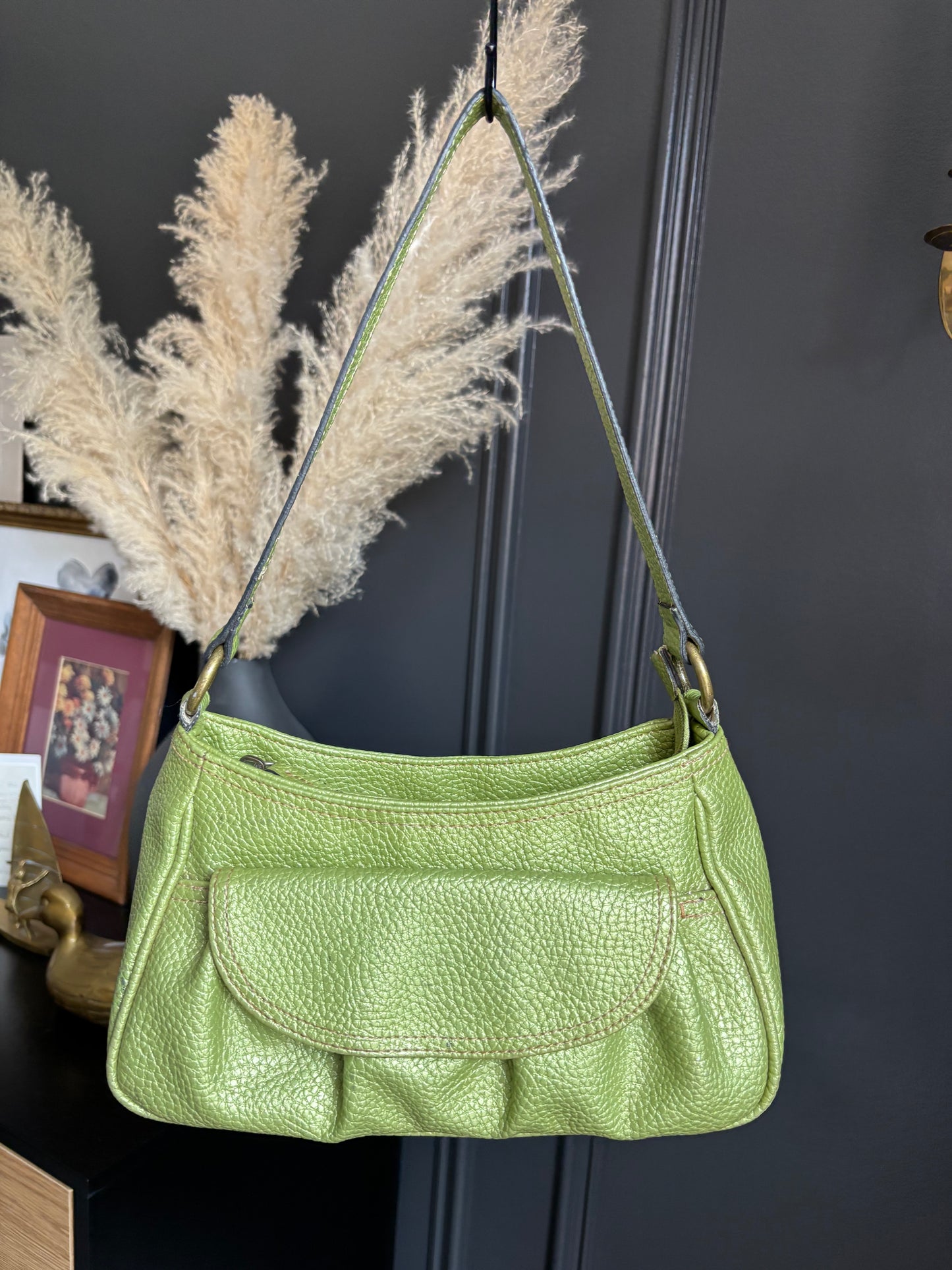 Green Y2K Shoulder Bag