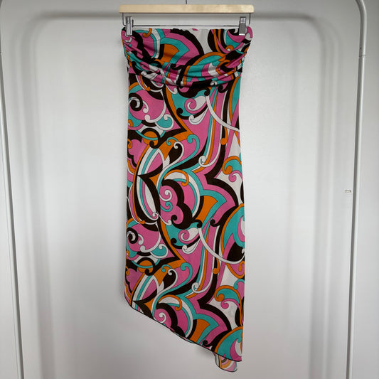 00s Asymmetrical Tube Dress Size Small