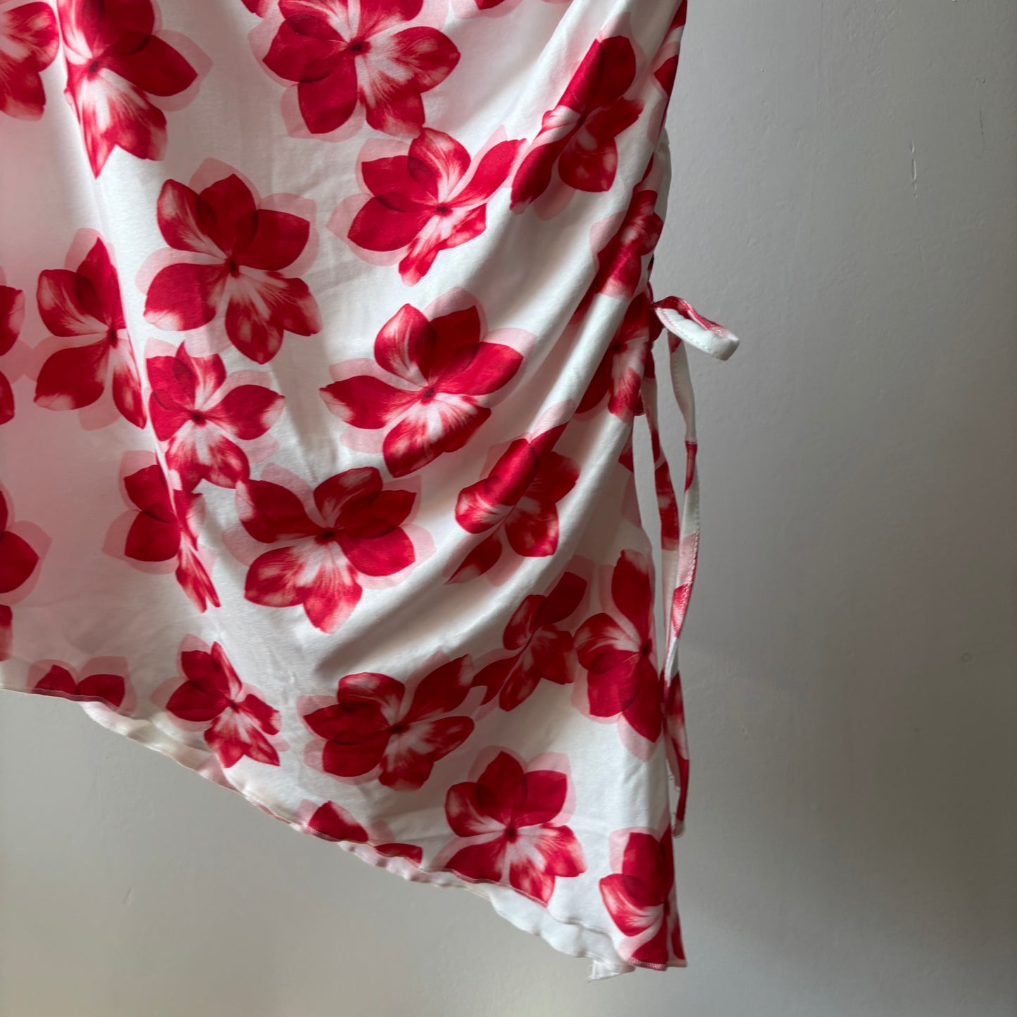 Fitted Asymmetrical Floral Dress