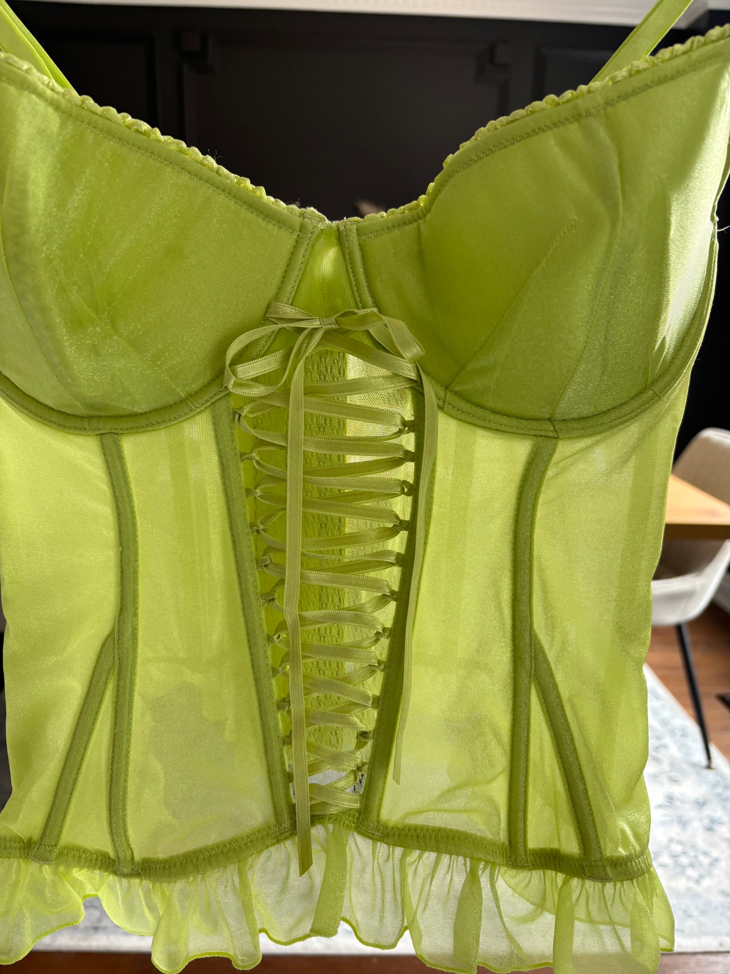 Lime Green Corset Size XL