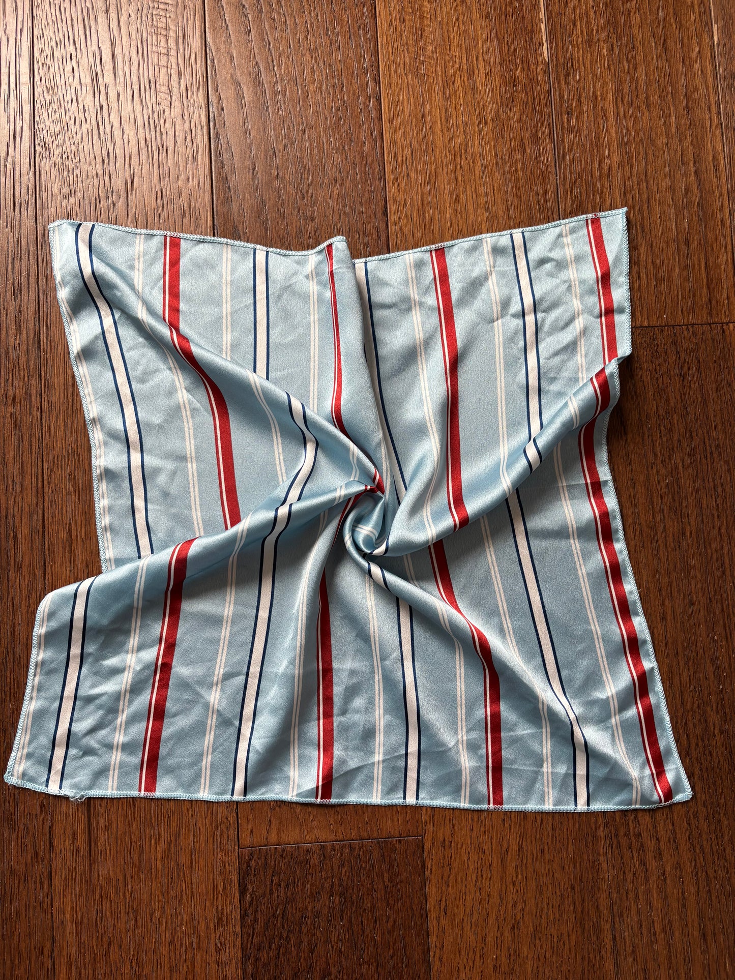 Blue Stripe Stain Scarf