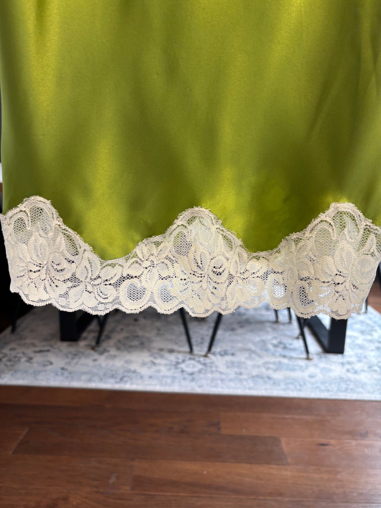 Silk Olive Green Cami Size 12
