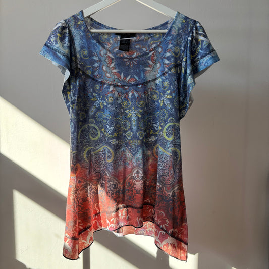 Style & Co. Paisley Flowy Top