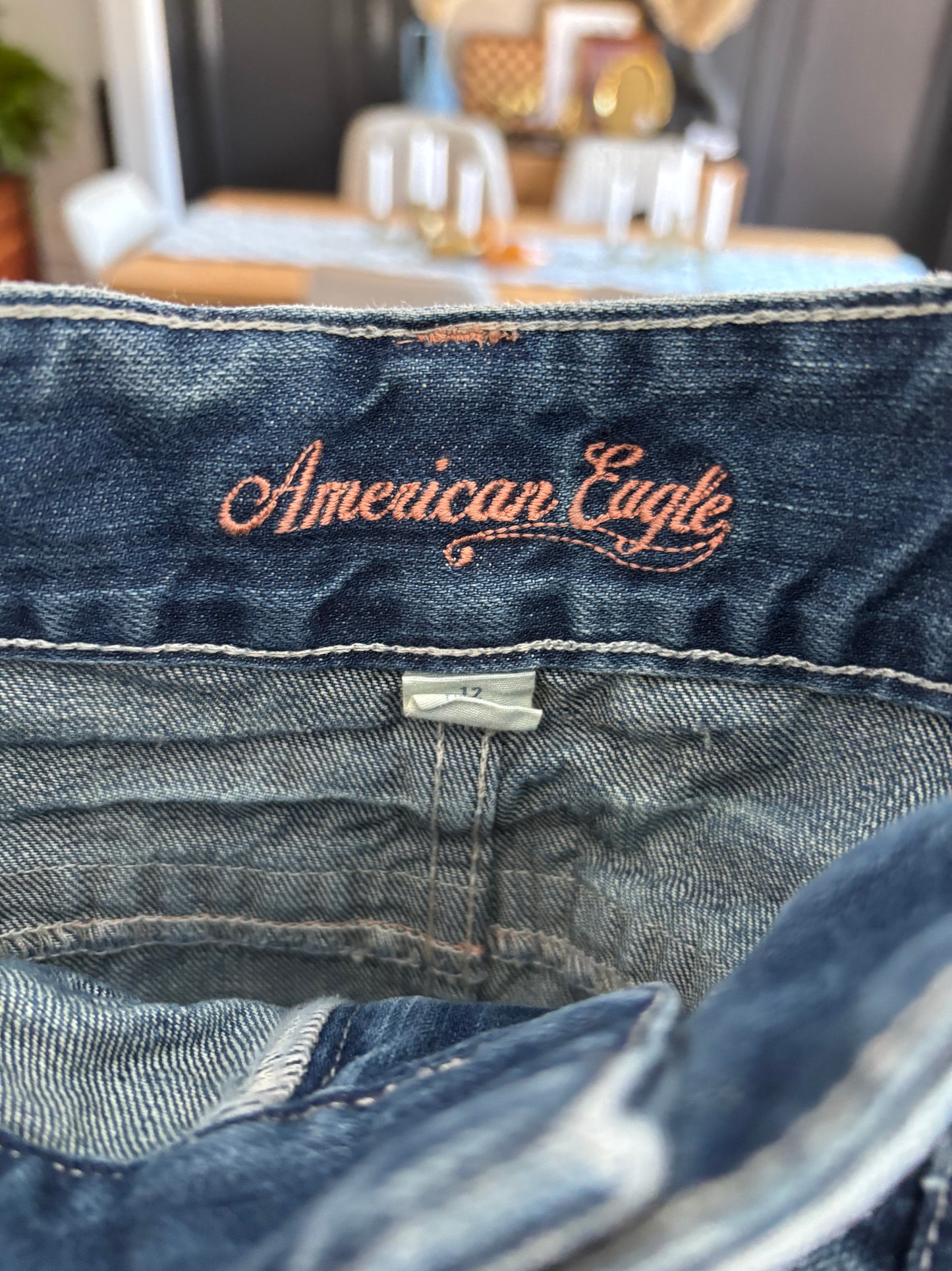 Micro Mini Denim Skirt Size 12