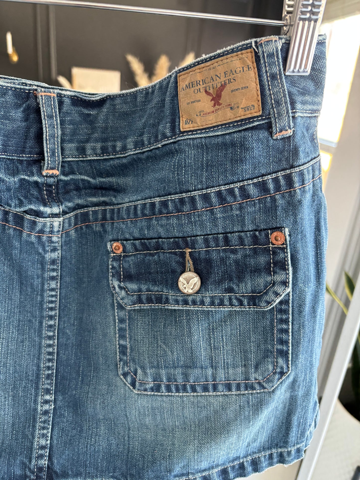 Micro Mini Denim Skirt Size 12
