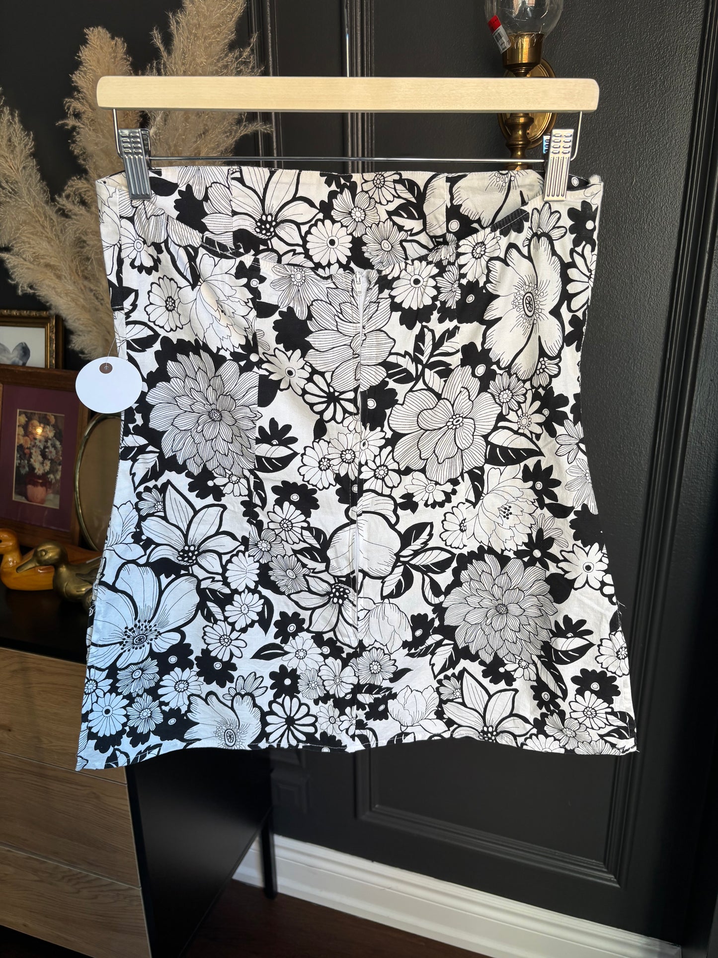 Black & White Costa Blanca Tube Top Size L
