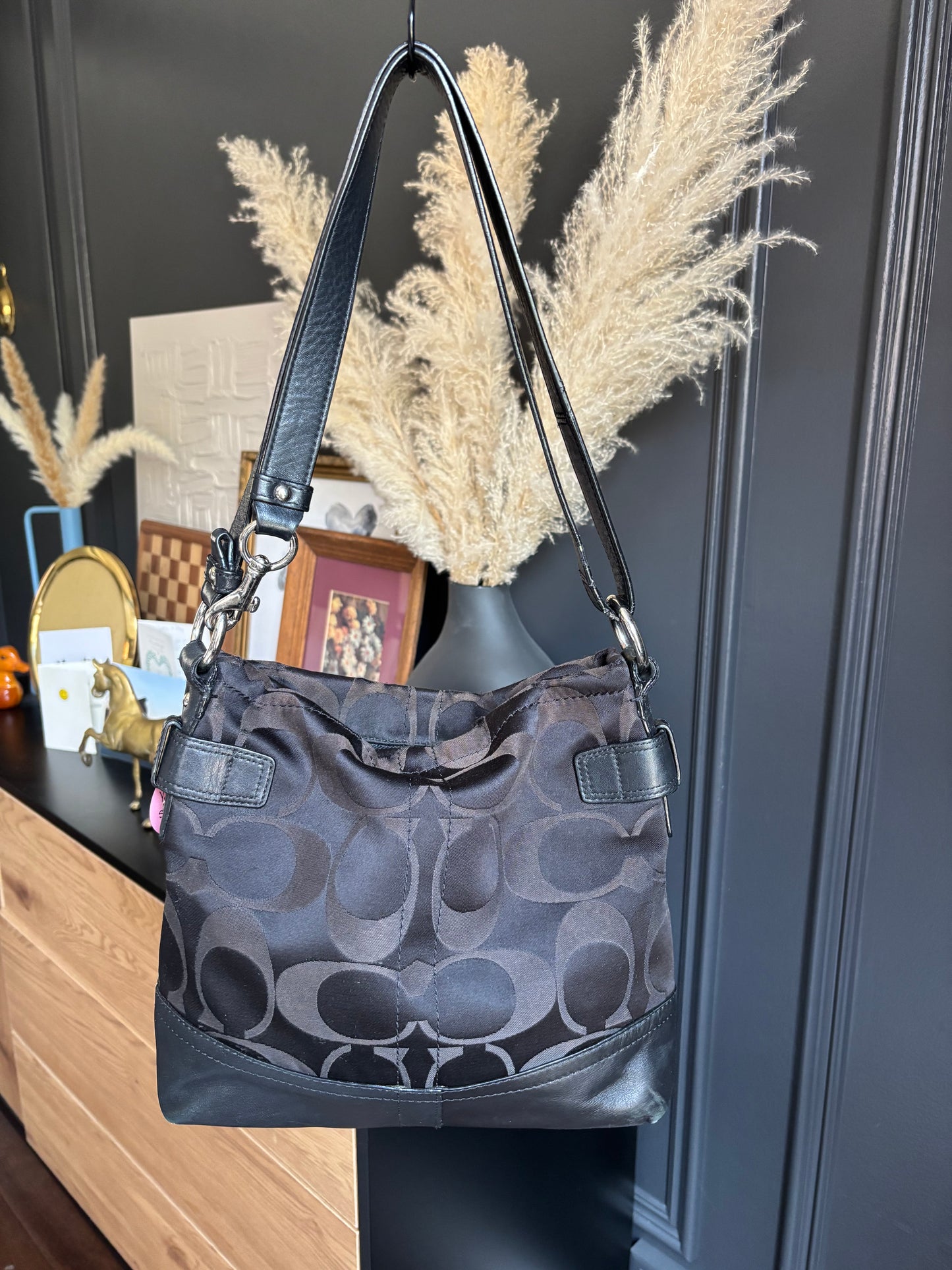 Y2K Coach Signature Crossbody Shoulder Bag