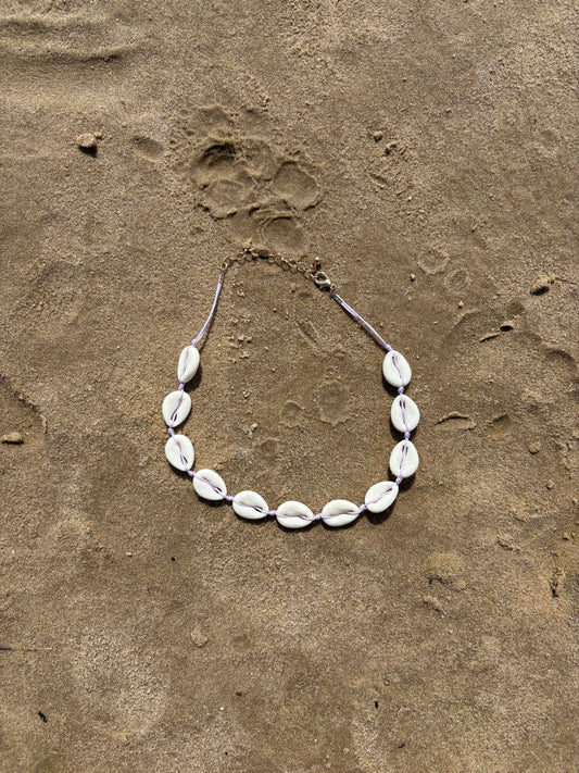 Purple Short Shell Necklace
