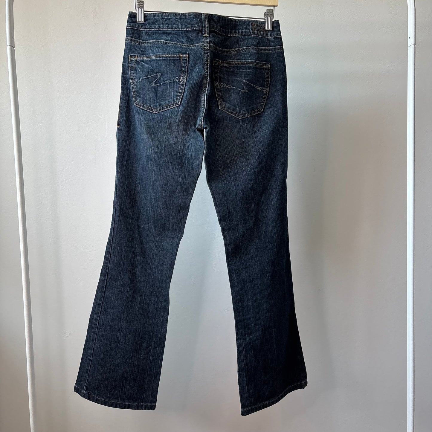 Signature Dark Wash Low Rise Bootcut Jeans