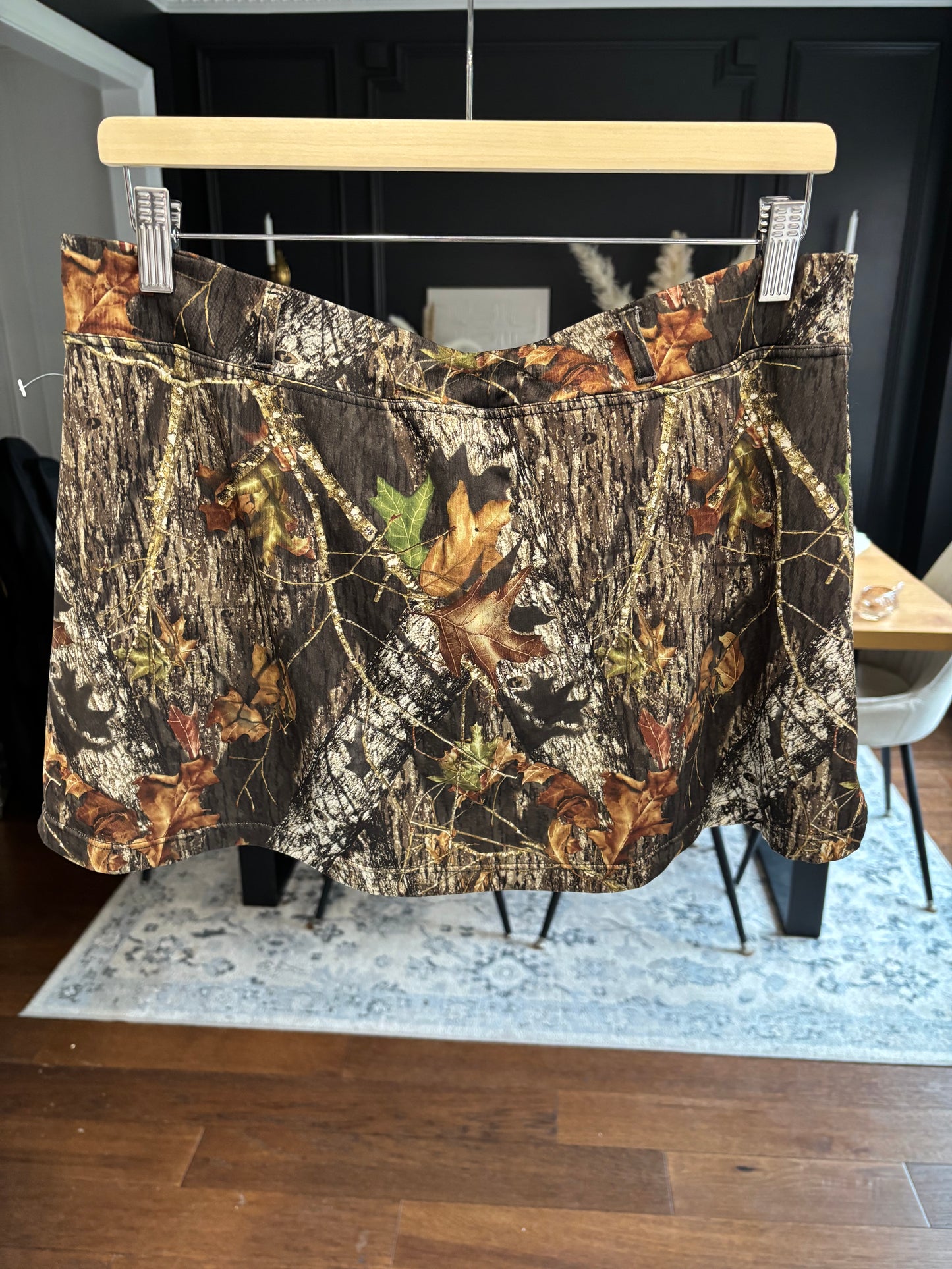 Camo Mini Swim Skirt XL