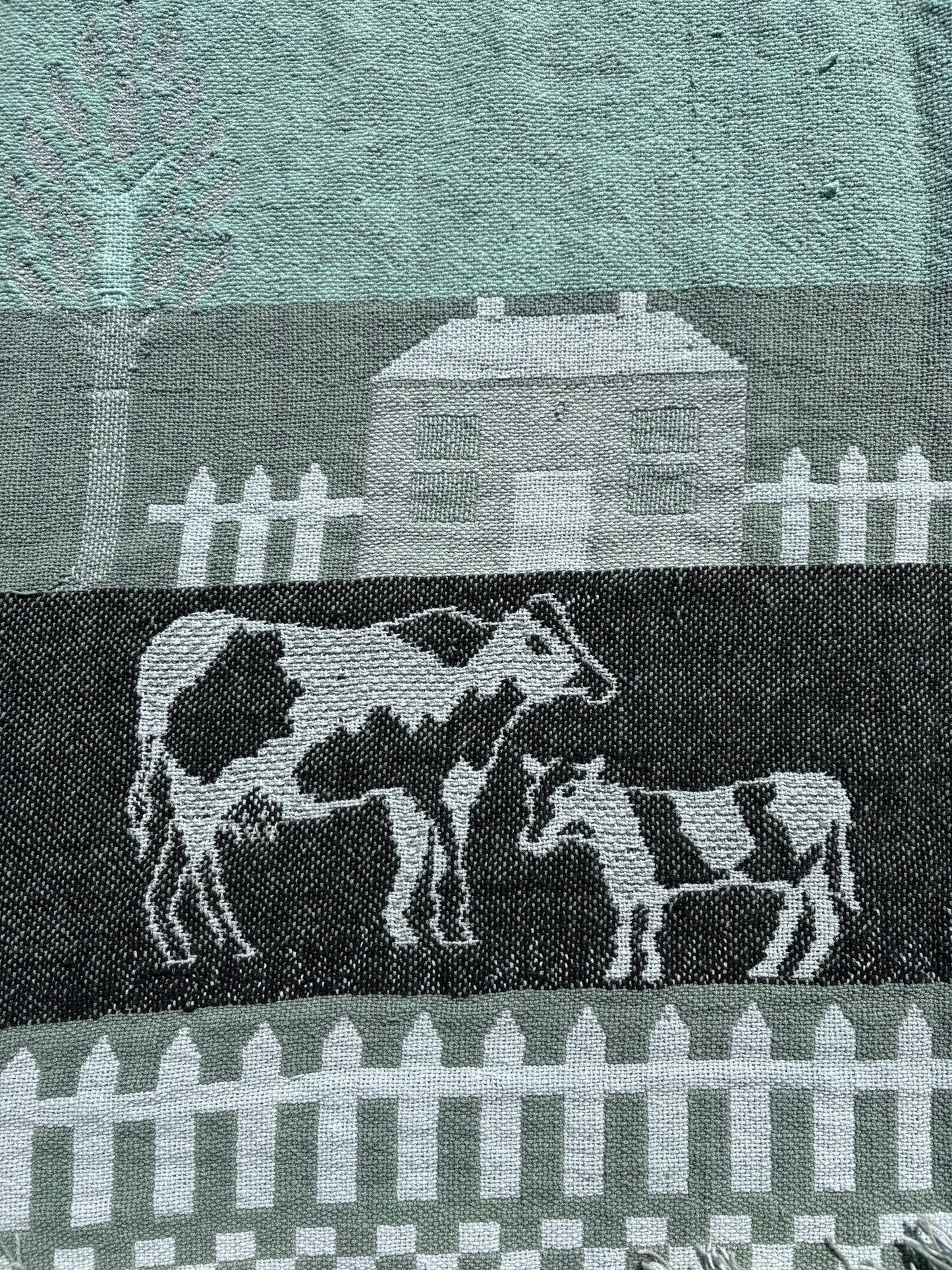 Cow Tapestry Blanket