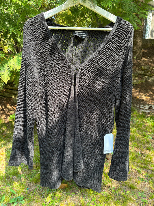 90s Black Long Sleeved Cardigan Size Medium
