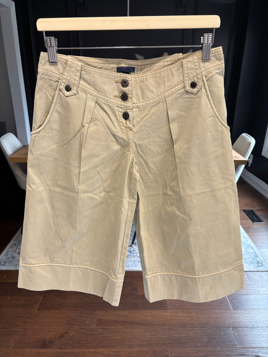 Khaki Cool Girl  Culottes Size 6