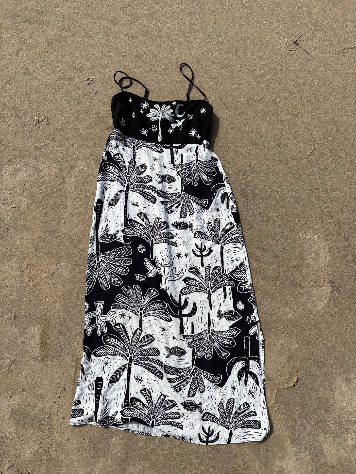 Black & White Print Dress