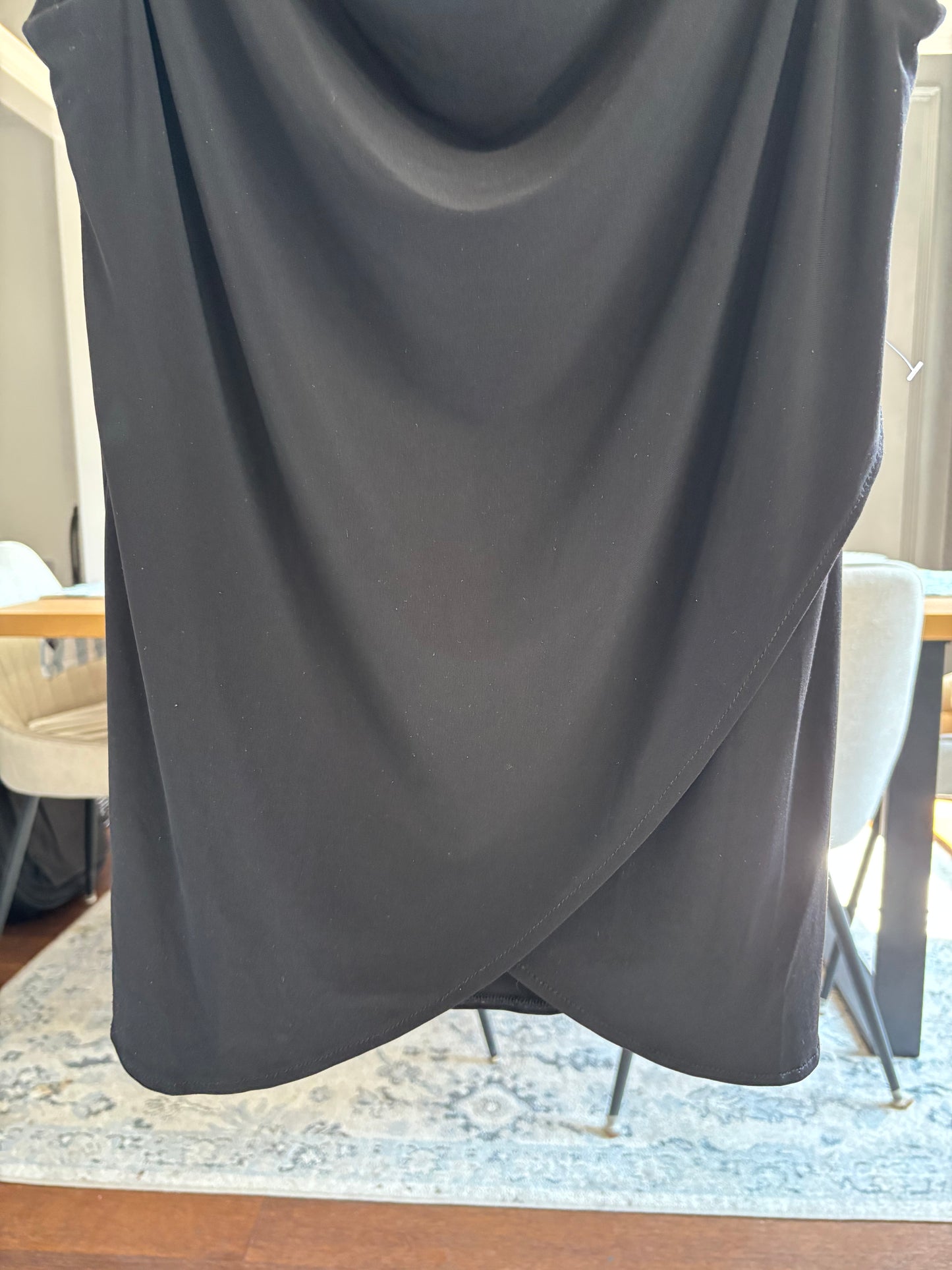Black Cowl Neck Tank Size L