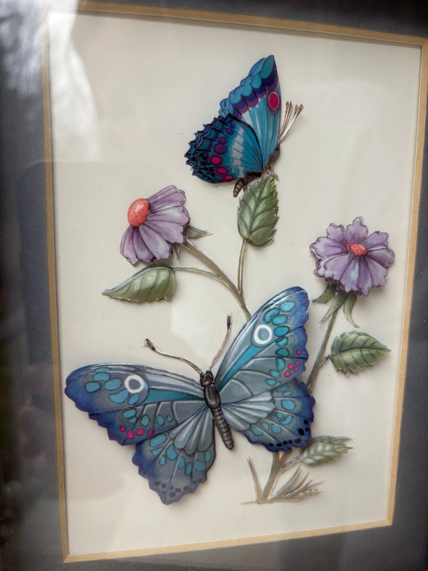 Framed 3D Butterfly Picture