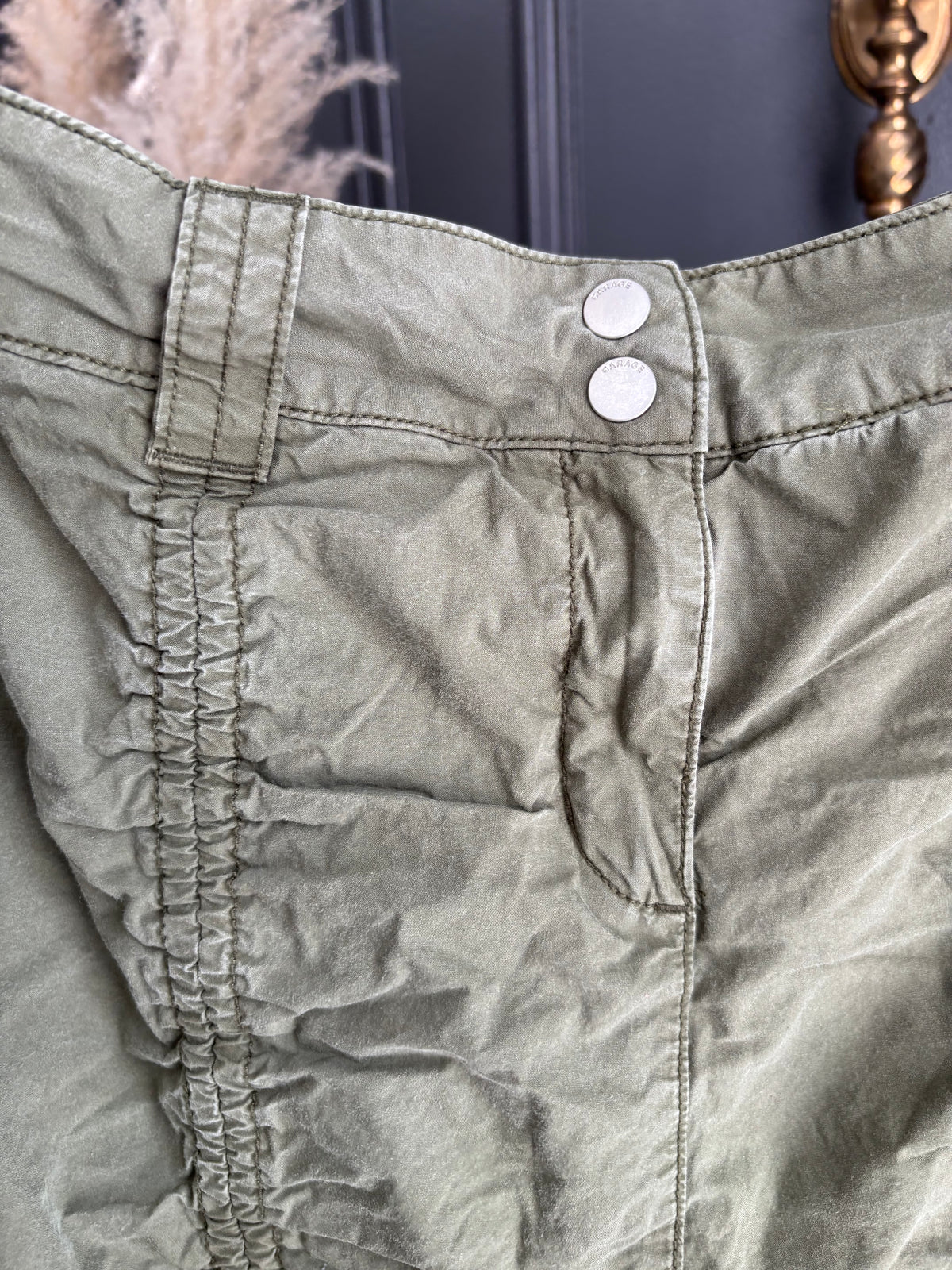 Y2K Cinched Micro Mini Skort Size M
