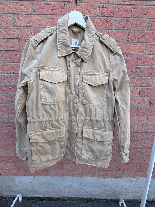 Khaki Gap Utility Jacket Size M