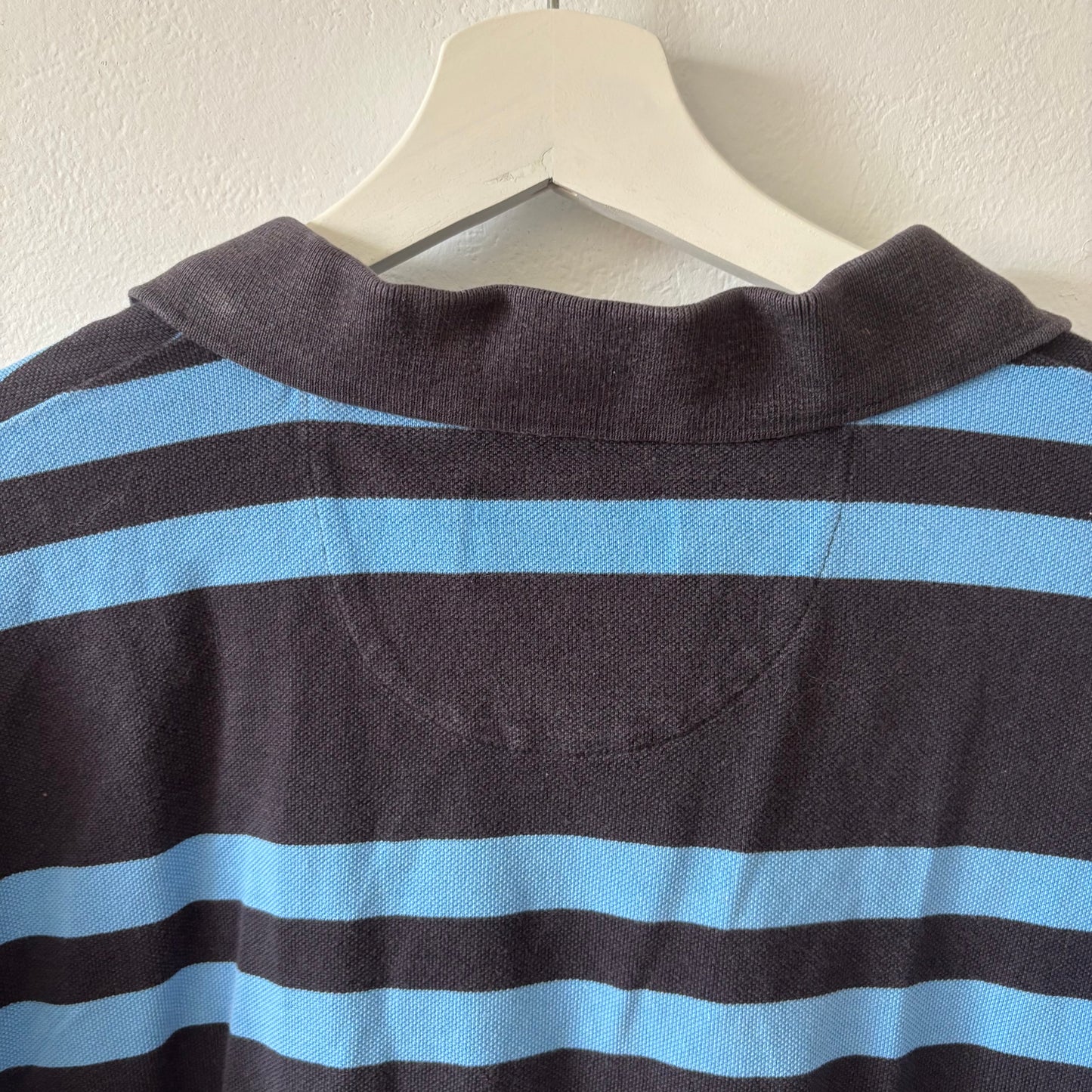 Chaps Blue Striped Rugby Shirt