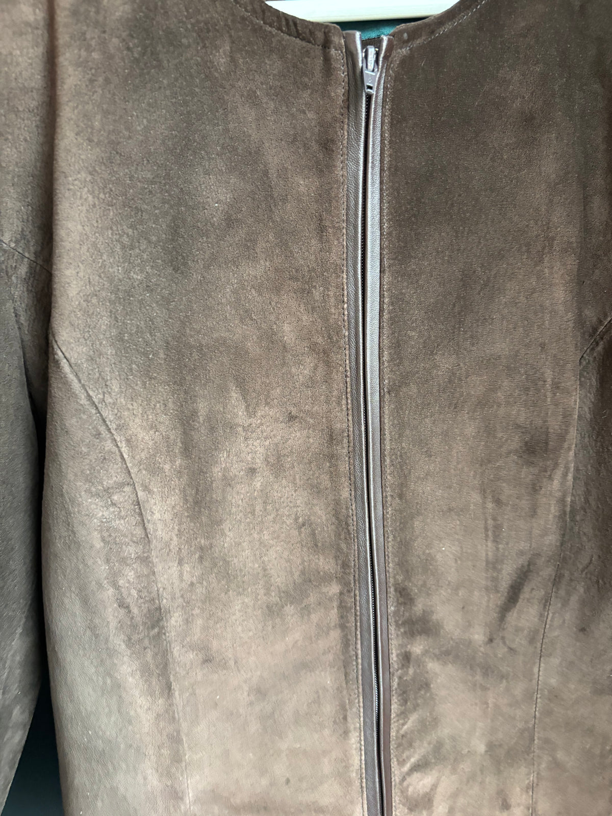 Brown Vintage Danier Sued Zip Jacket Size L