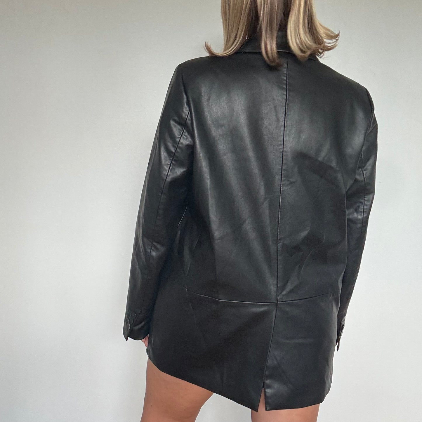 Faux Leather Zara Blazer
