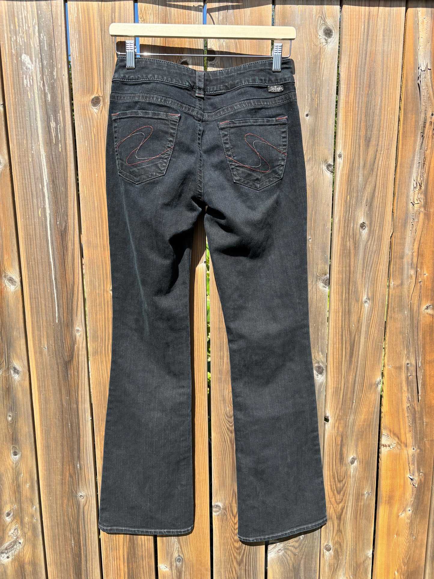 Dark Bootcut Low Rise Silver Jeans
