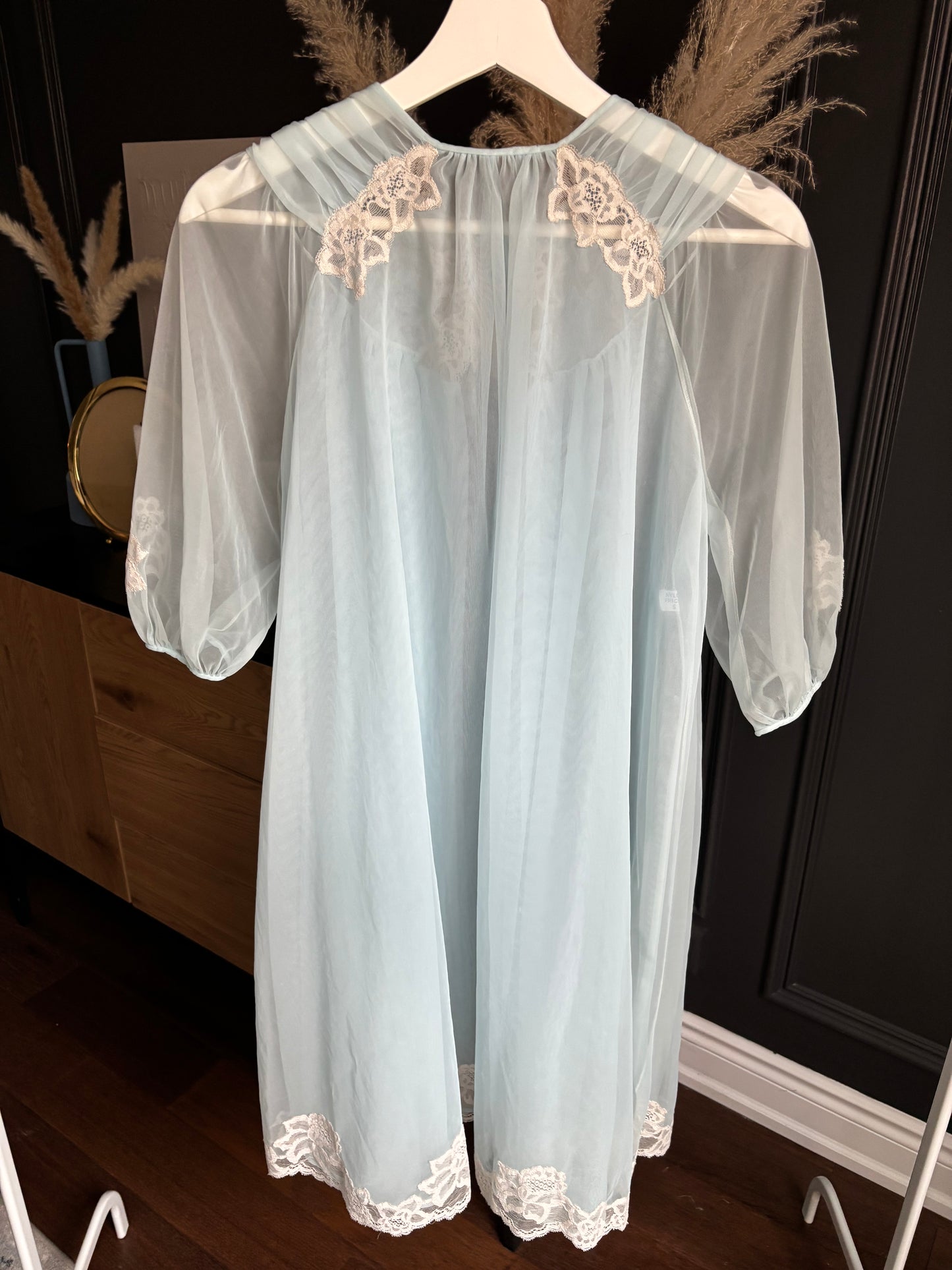 Vintage 2 Piece Blue Night Set Size S