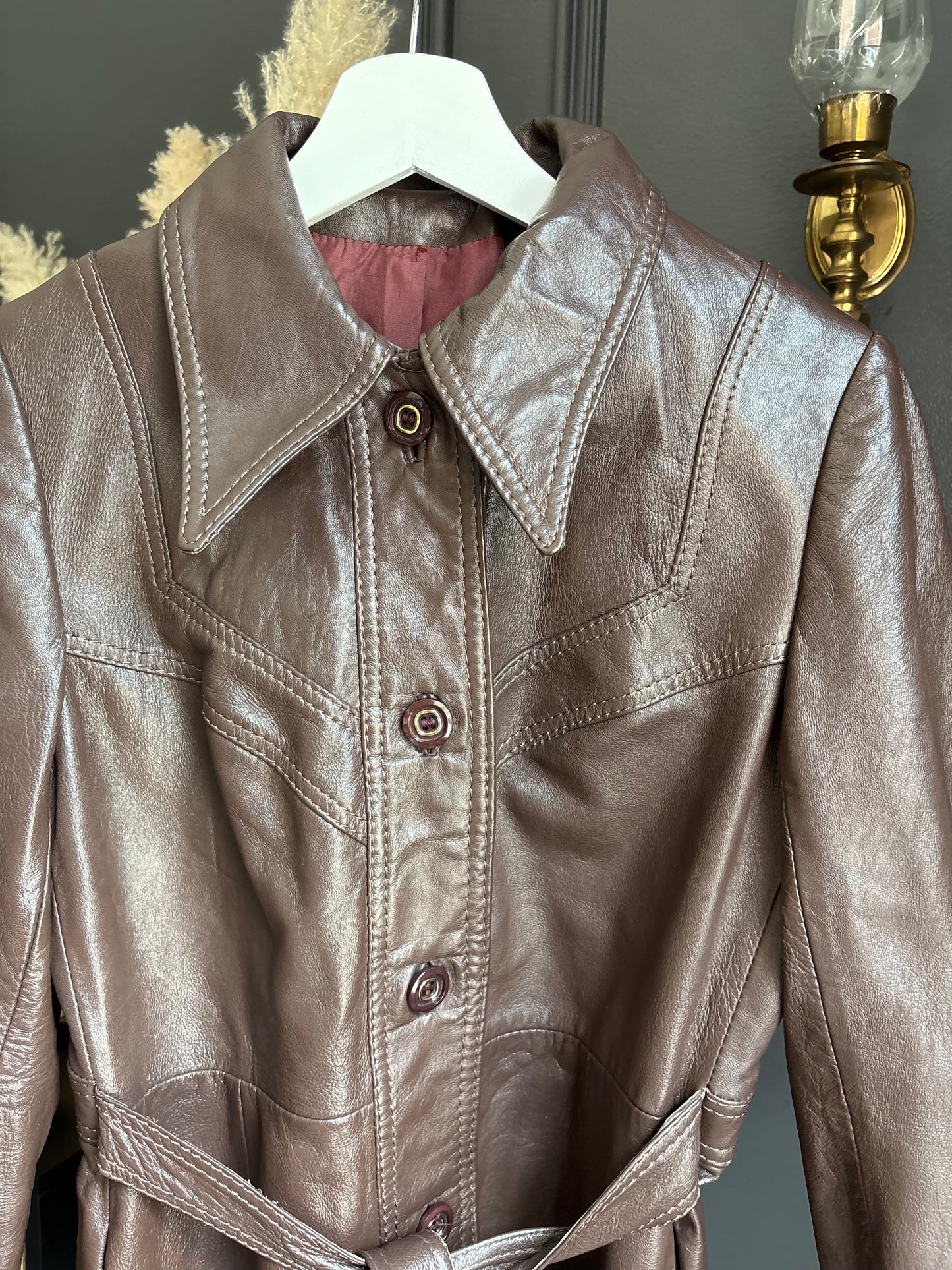 Canadian Vintage Genuine Leather Jacket Size S