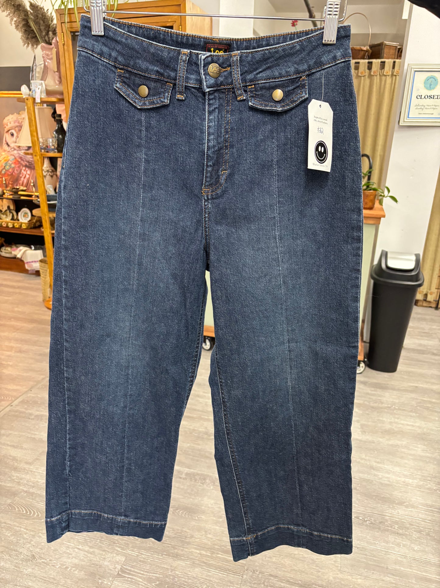Lee Wide Leg Cropped Jean
