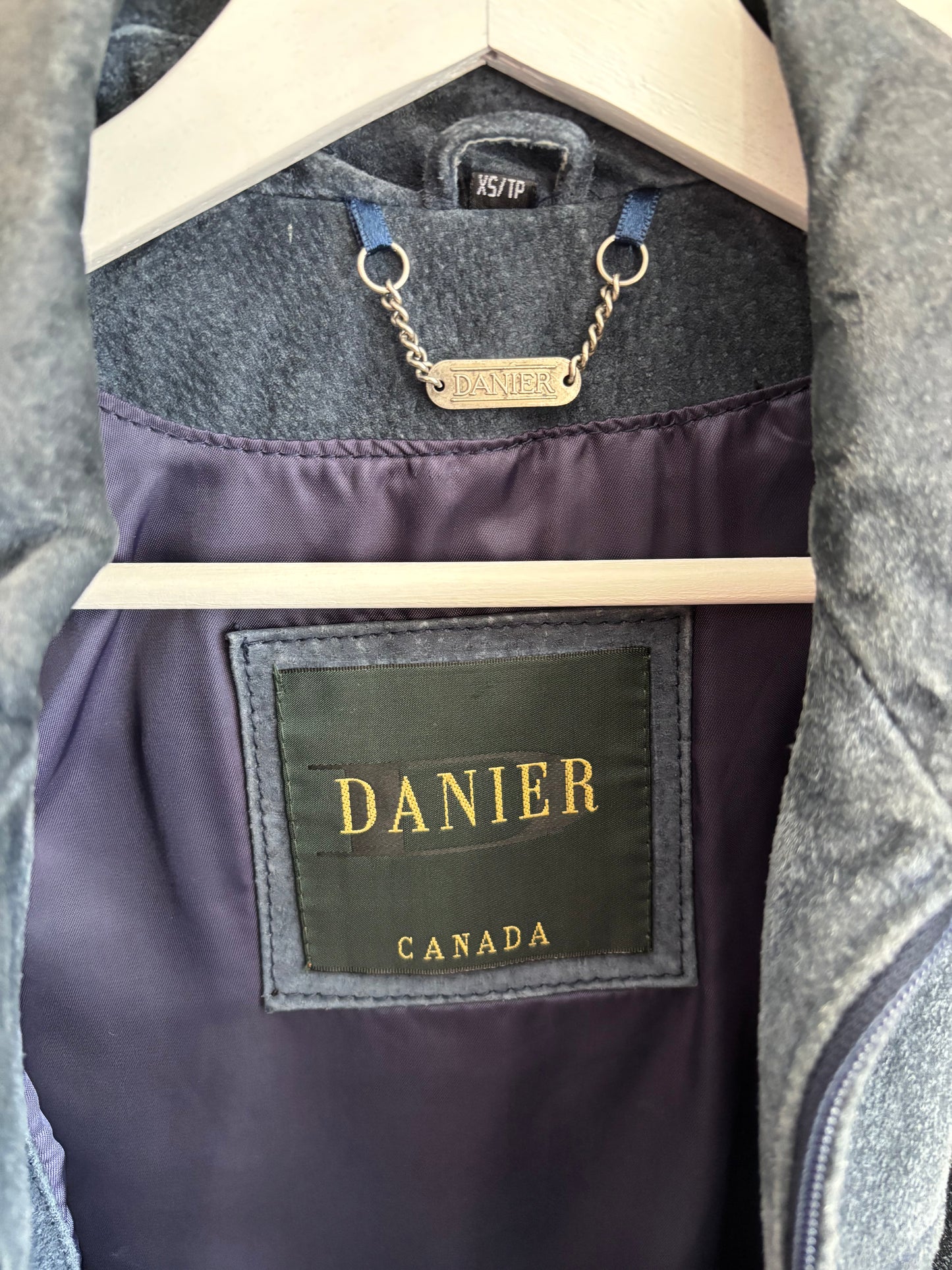 Danier Navy Blue Jacket Size X-Small
