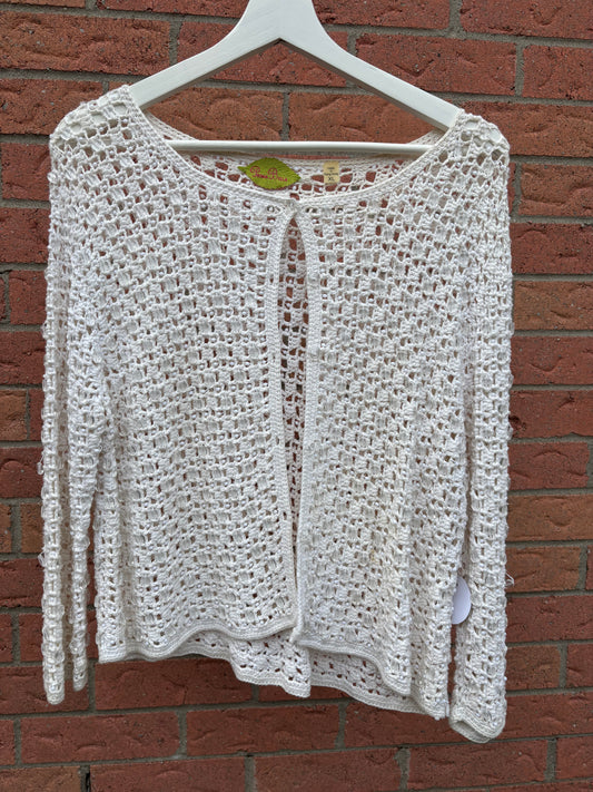 Beaded Knit Cardigan Size XL
