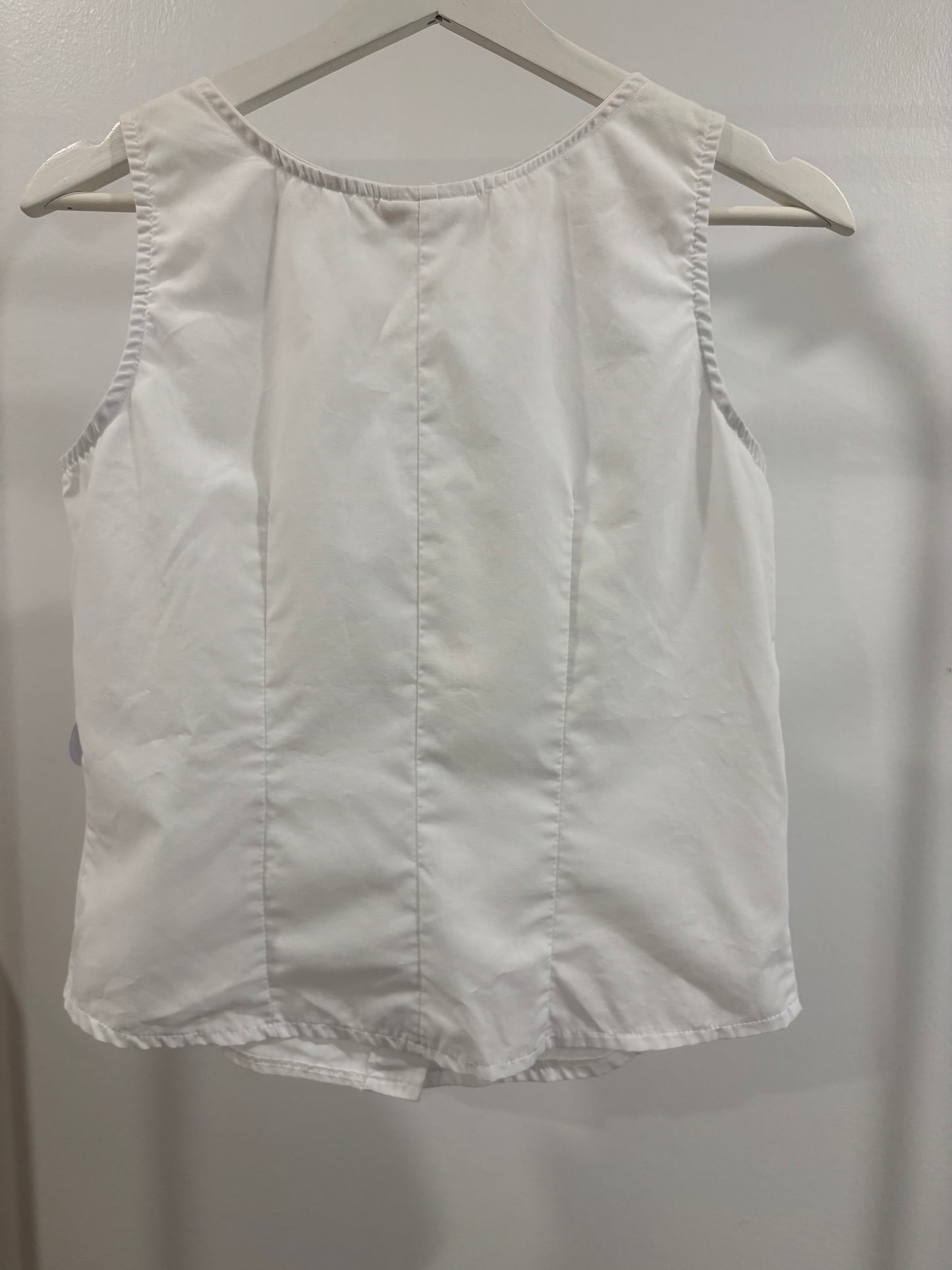 Vintage Button Down Sleeveless Blouse Size M