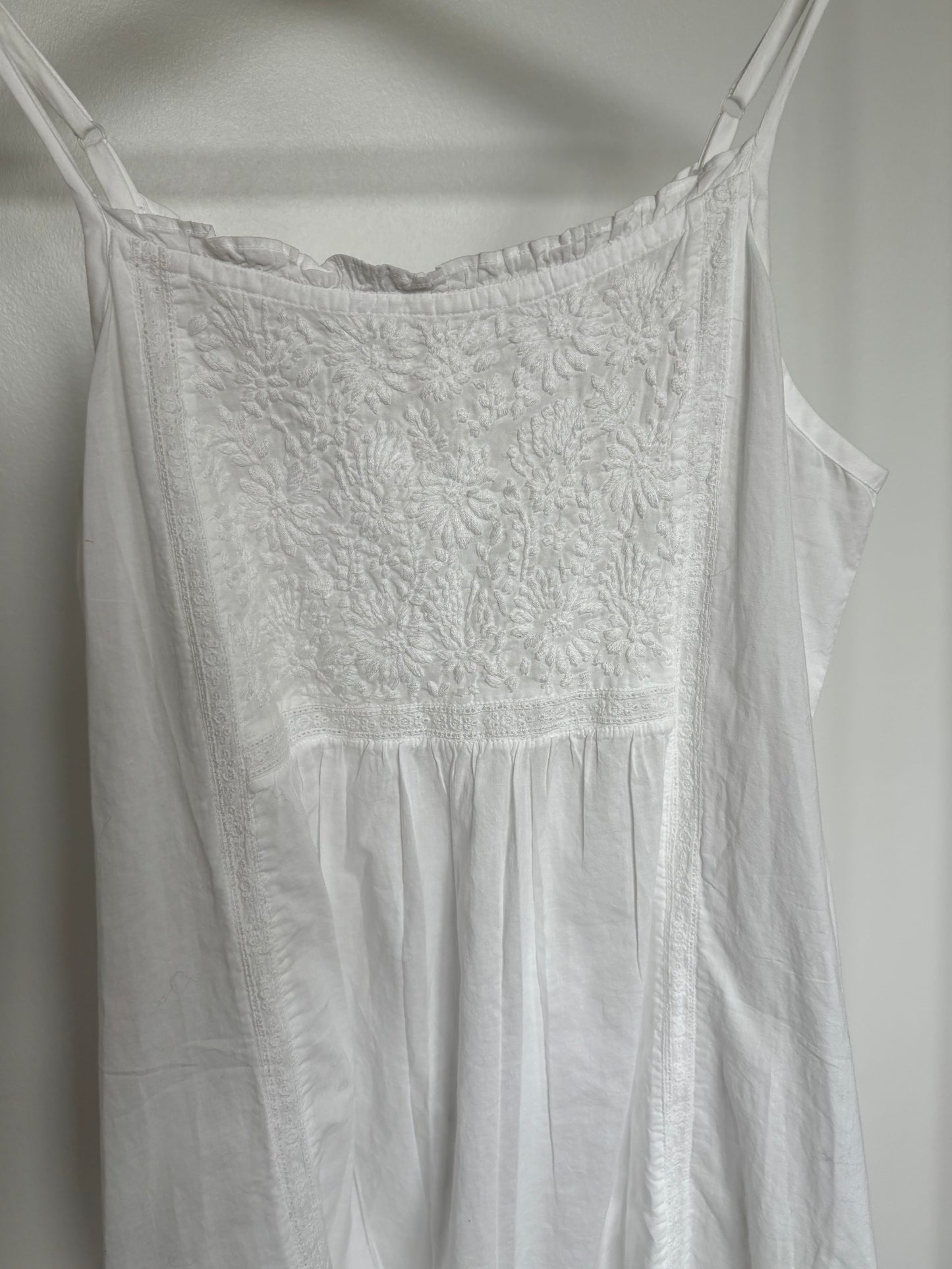 White Cotton Dress Size S