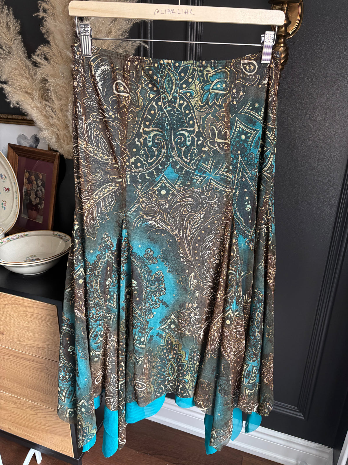 Vintage Frank Lyman Midi Skirt Size M