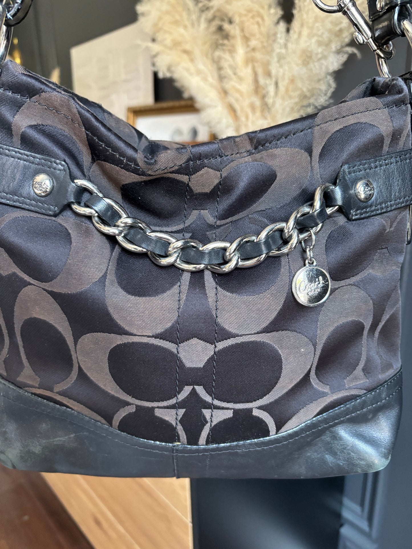 Y2K Coach Signature Crossbody Shoulder Bag